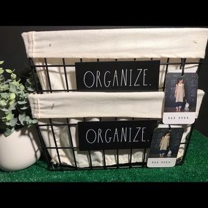 **Rae Dunn - ORGANIZE Baskets NEW Qty 2